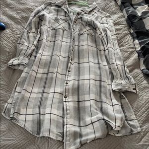 Maurices Tunic Plaid